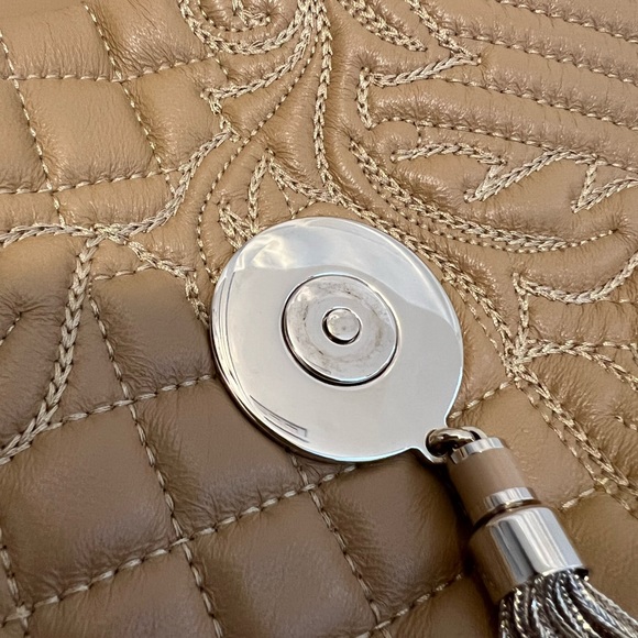 VERSACE Barocco Quilted Calliope Vanitas Shoulder Bag - Picture 10 of 13